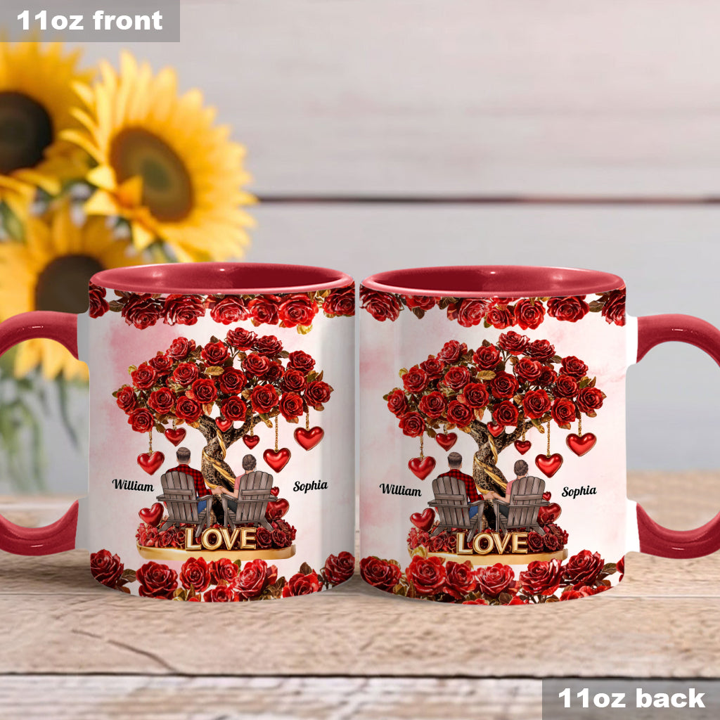 Tree of Love - Personalized Couple Accent Mug