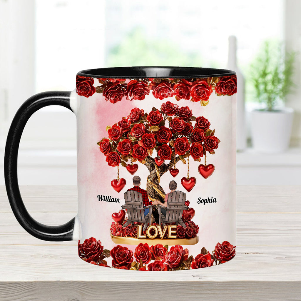 Tree of Love - Personalized Couple Accent Mug