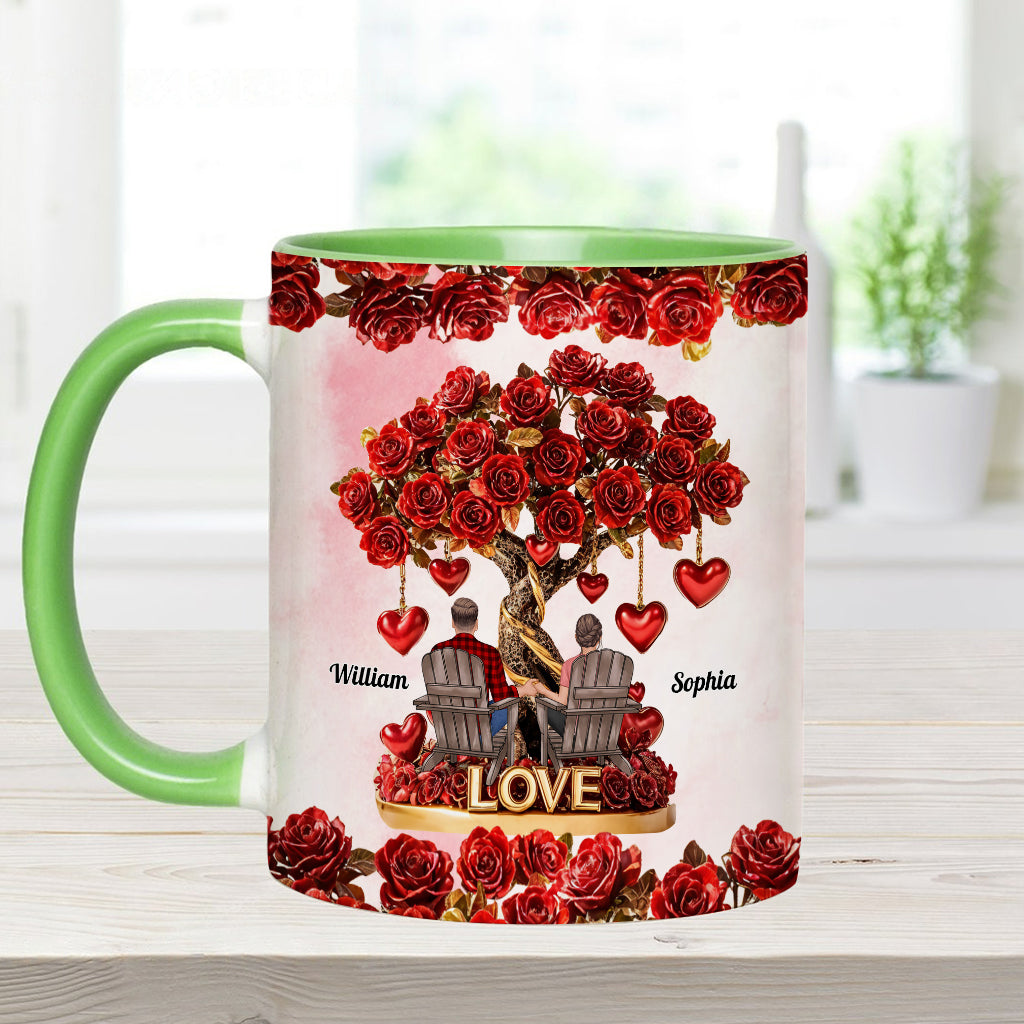 Tree of Love - Personalized Couple Accent Mug