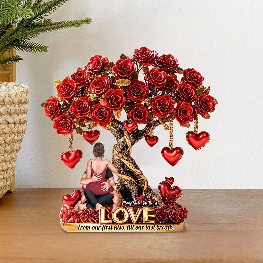 Tree of Love - Personalized Couple Custom Shaped Acrylic Plaque