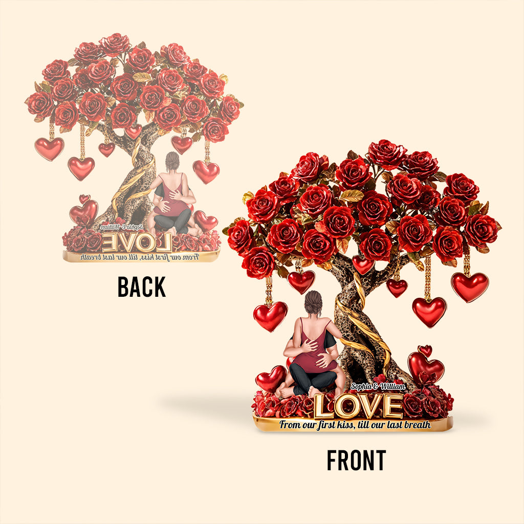 Tree of Love - Personalized Couple Custom Shaped Acrylic Plaque