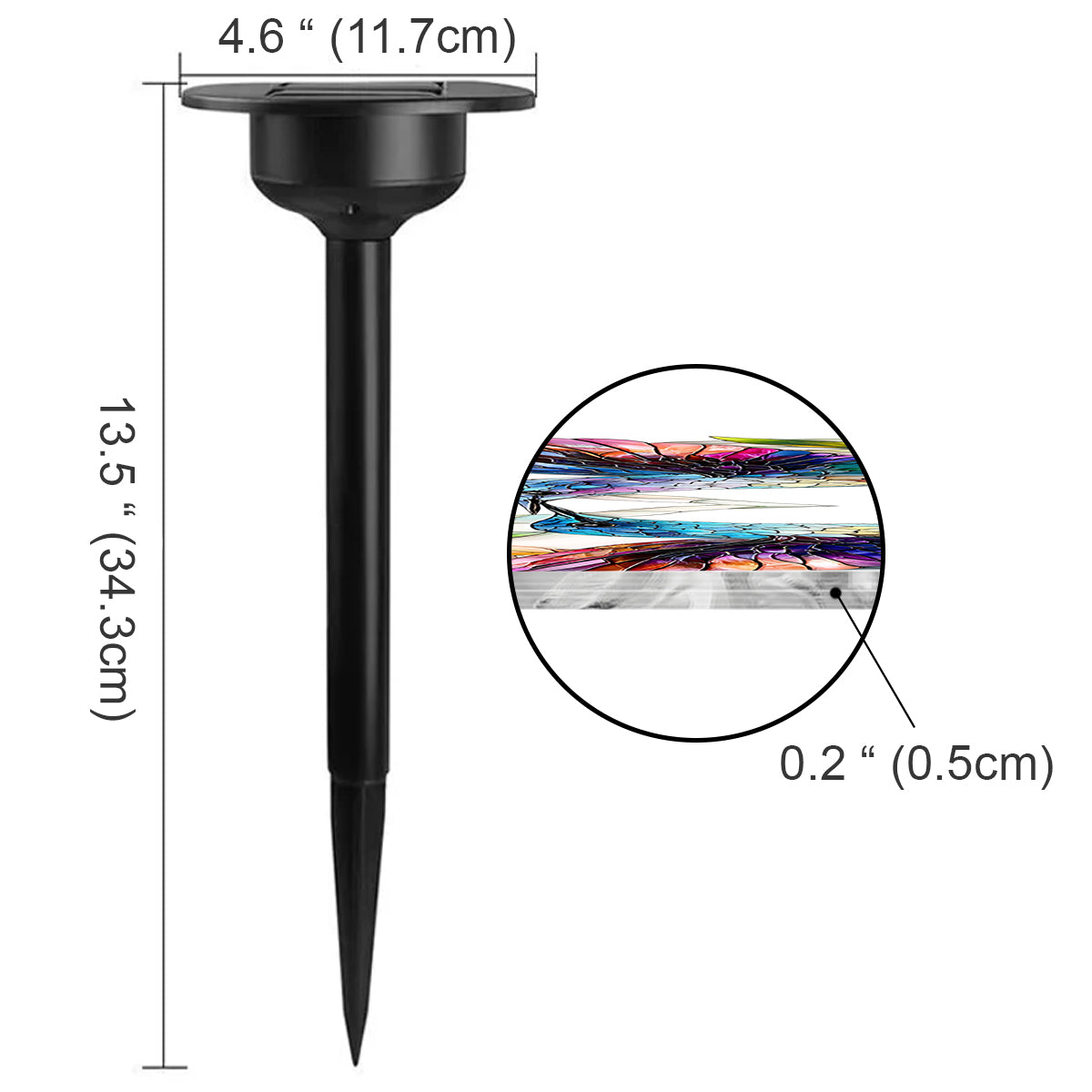 Happy Hummingbird - Personalized Hummingbird Garden Solar Light