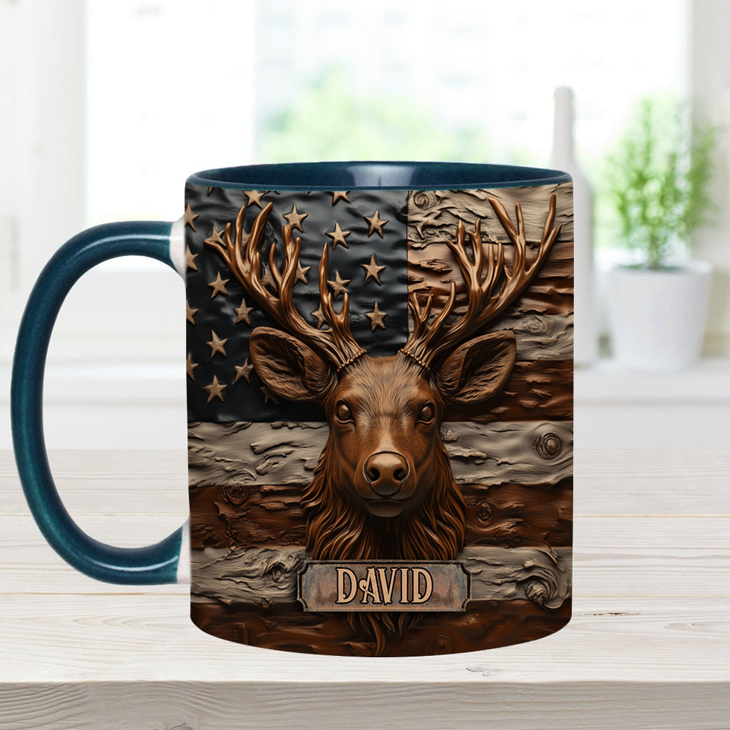 Hunting Deer - Personalized Hunting Accent Mug