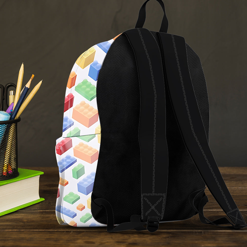 Building Alphabet Letter - Personalized Kid Backpack