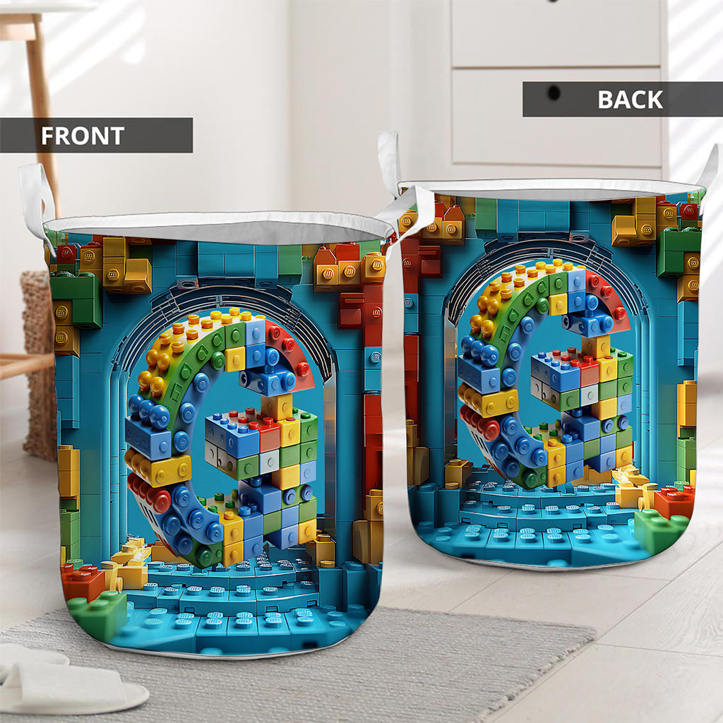 Building Alphabet Letter - Personalized Kid Storage Basket