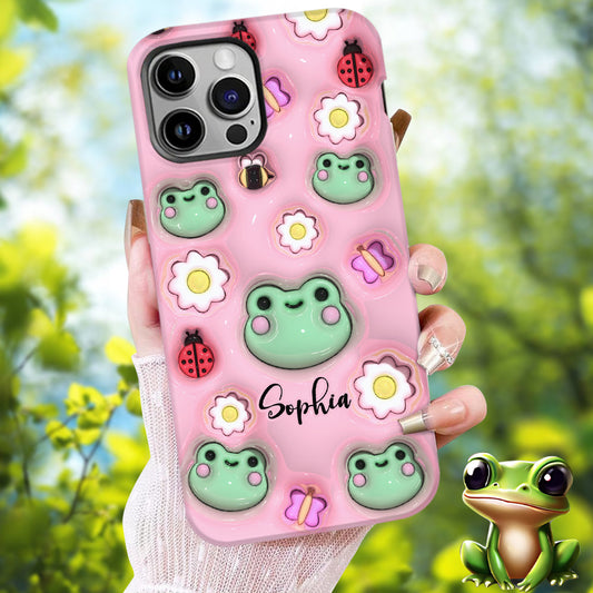 Coque de téléphone personnalisée « Grenouilles » - Motif grenouille intégral