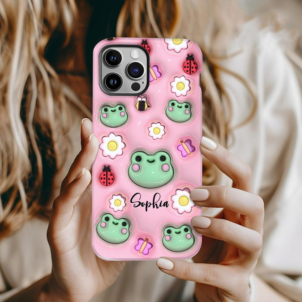 Coque de téléphone personnalisée « Grenouilles » - Motif grenouille intégral
