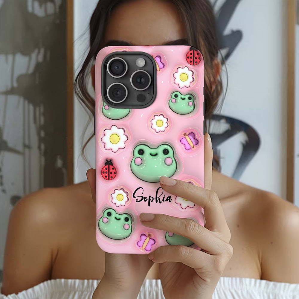 Coque de téléphone personnalisée « Grenouilles » - Motif grenouille intégral