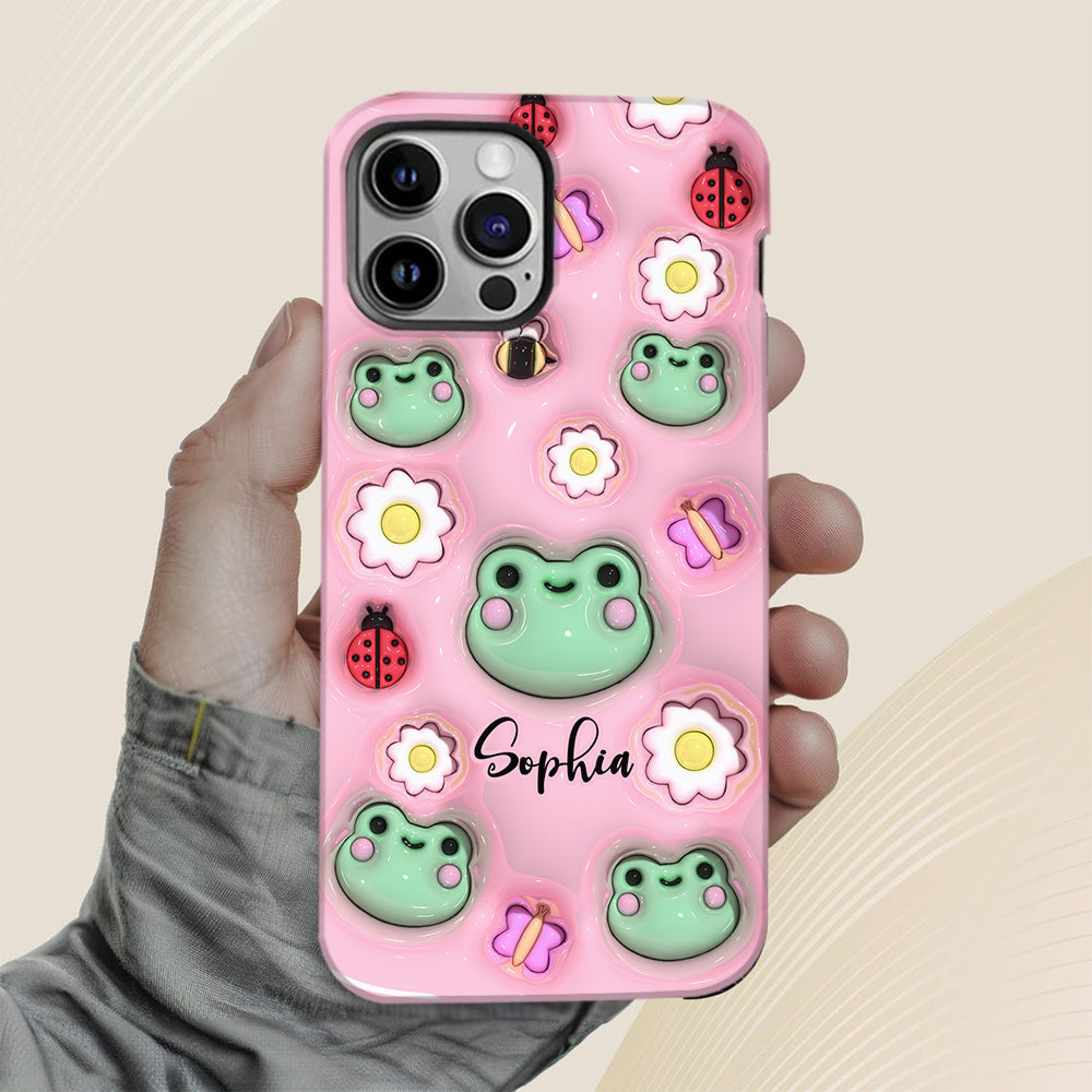 Coque de téléphone personnalisée « Grenouilles » - Motif grenouille intégral