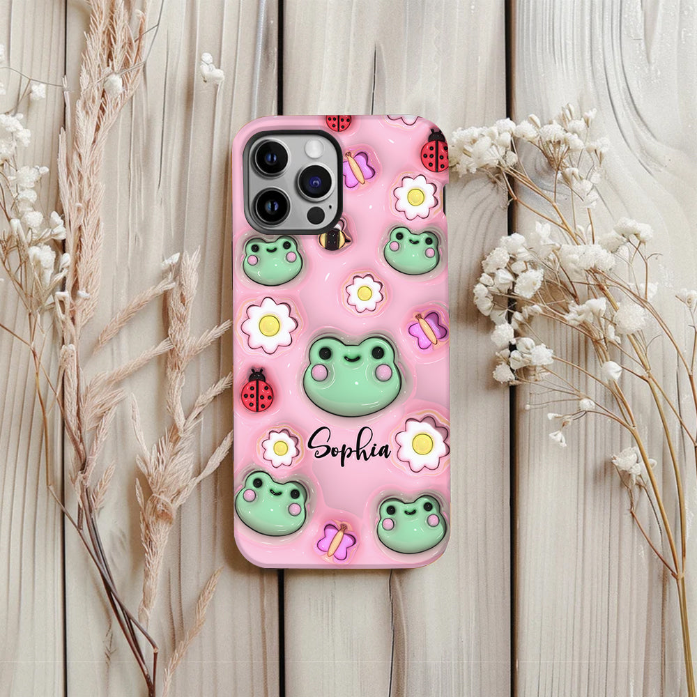 Coque de téléphone personnalisée « Grenouilles » - Motif grenouille intégral
