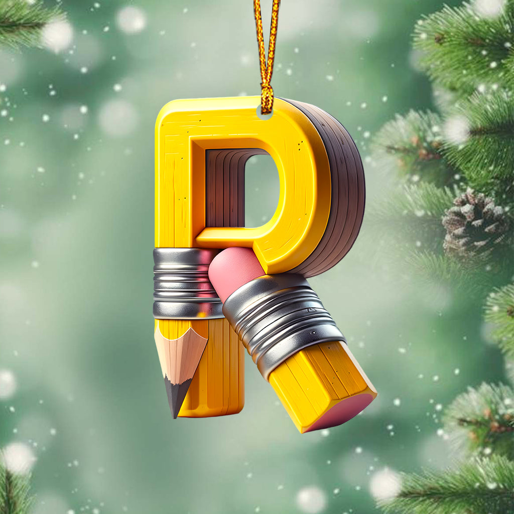 Merry Christmas - Personalized Teacher Ornament