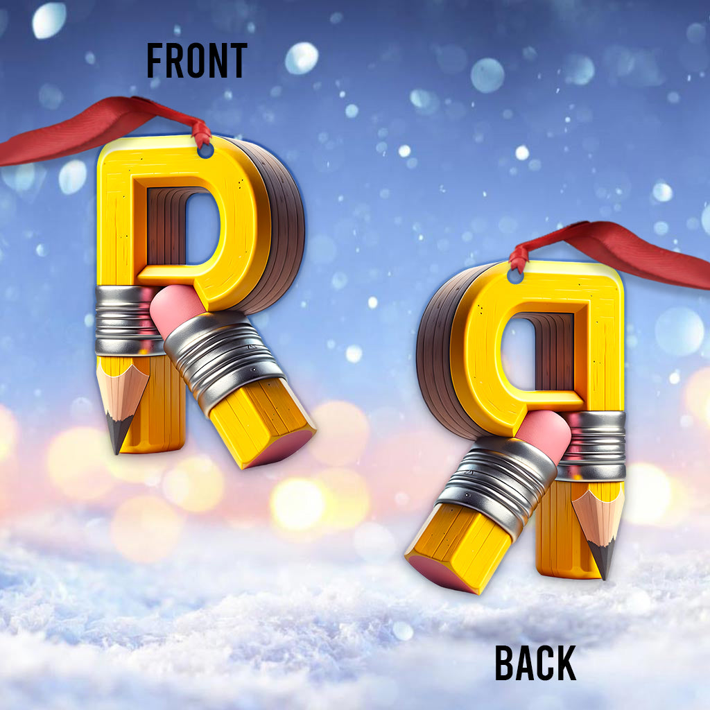 Merry Christmas - Personalized Teacher Ornament