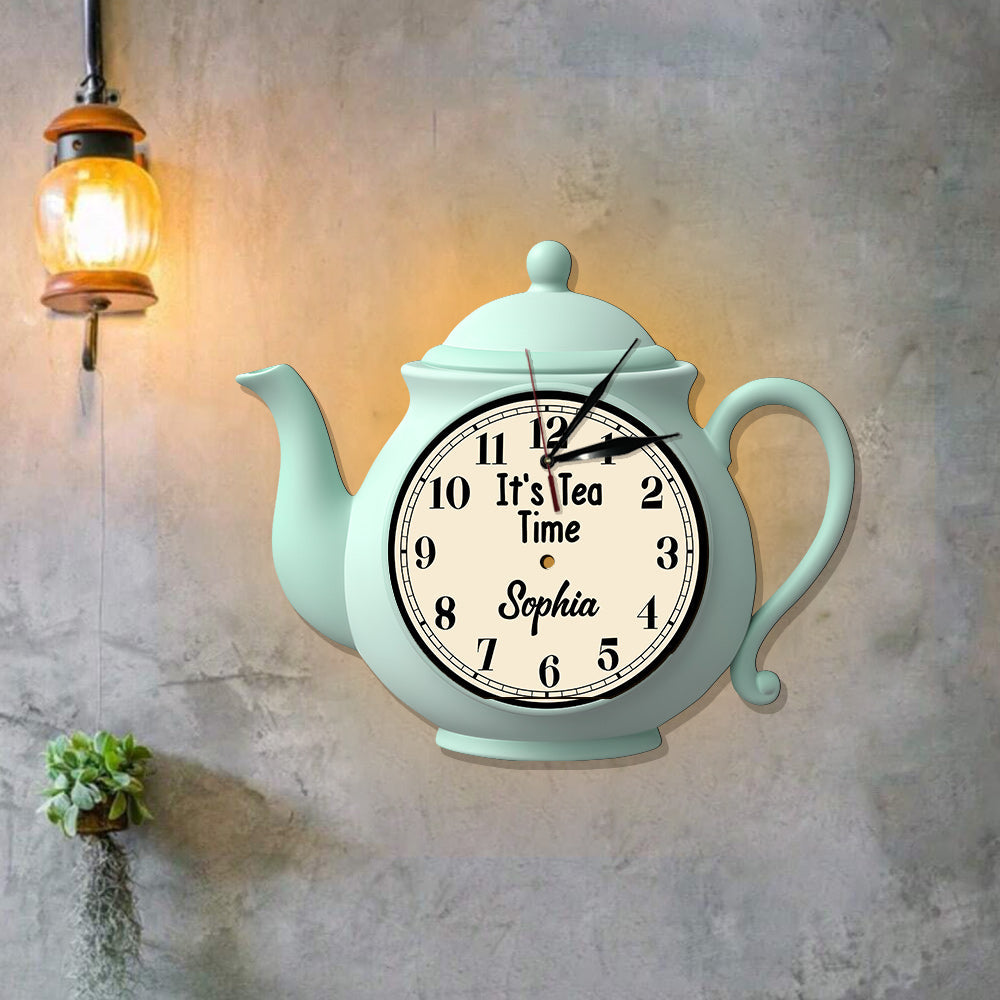 It's Tea Time - Personalized Tea LED Light Wall Clock