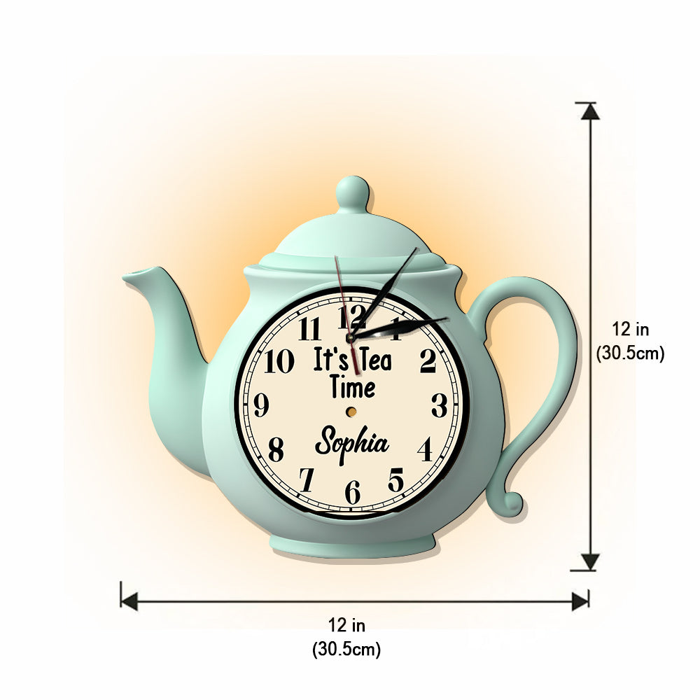 It's Tea Time - Personalized Tea LED Light Wall Clock