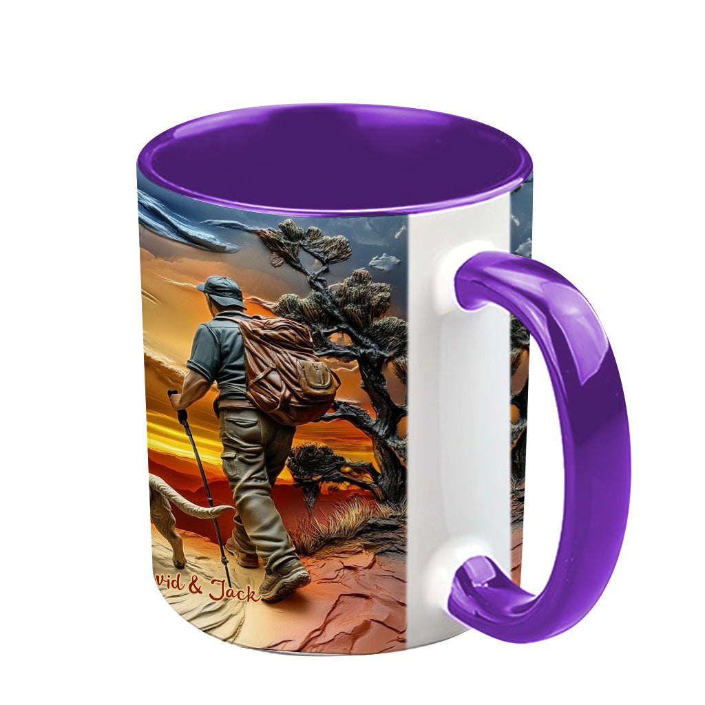 Tous ceux qui errent ne sont pas perdus - Mug de randonnée personnalisé