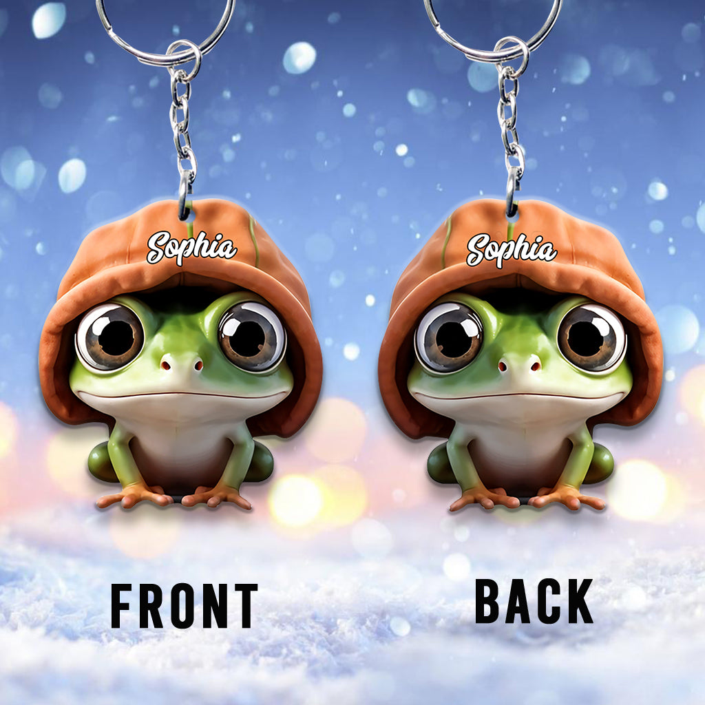 Adorable Frog - Personalized Frog Keychain