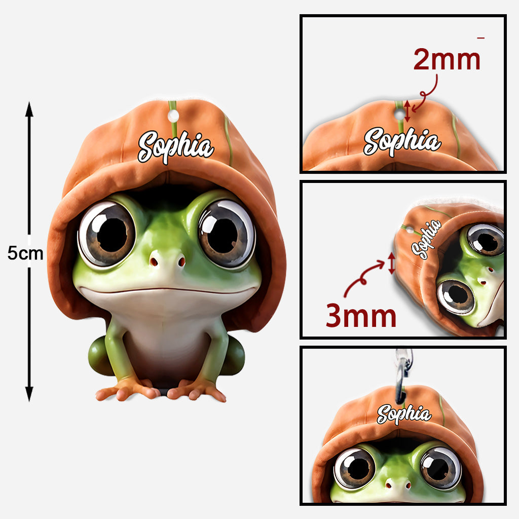 Adorable Frog - Personalized Frog Keychain