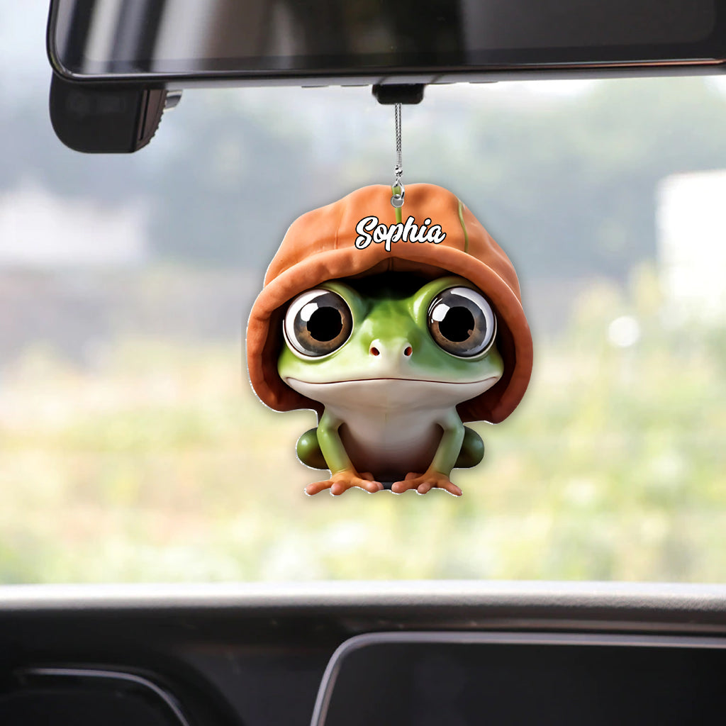 Adorable Frog - Personalized Frog Car Ornament