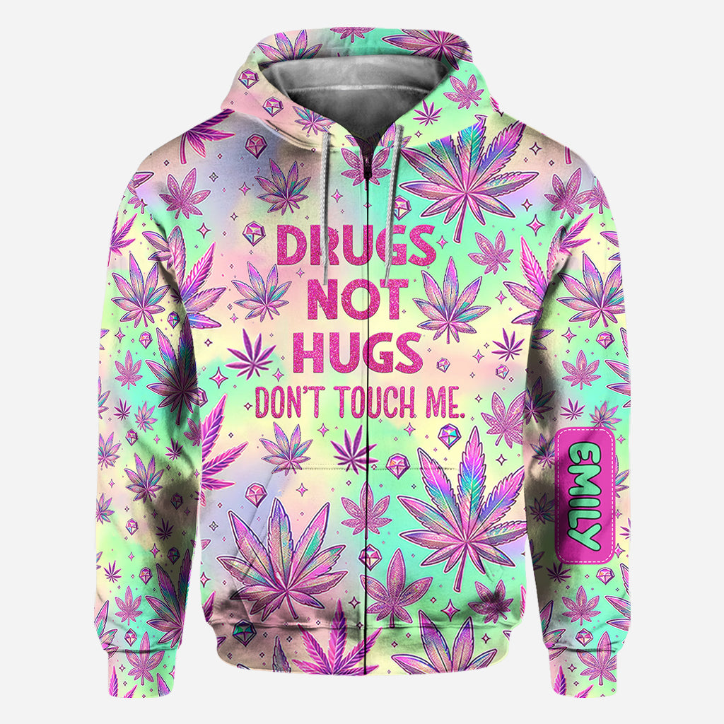 Drugs Not Hugs - Personalized Weed All Over Shirt