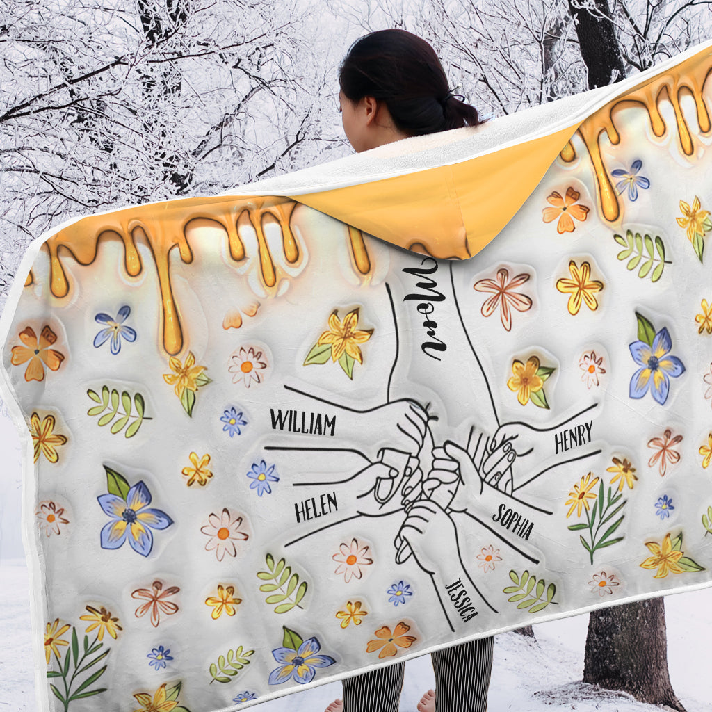 Meilleure maman, grand-mère, mamie, Gigi du monde - Couverture à capuche personnalisée pour maman