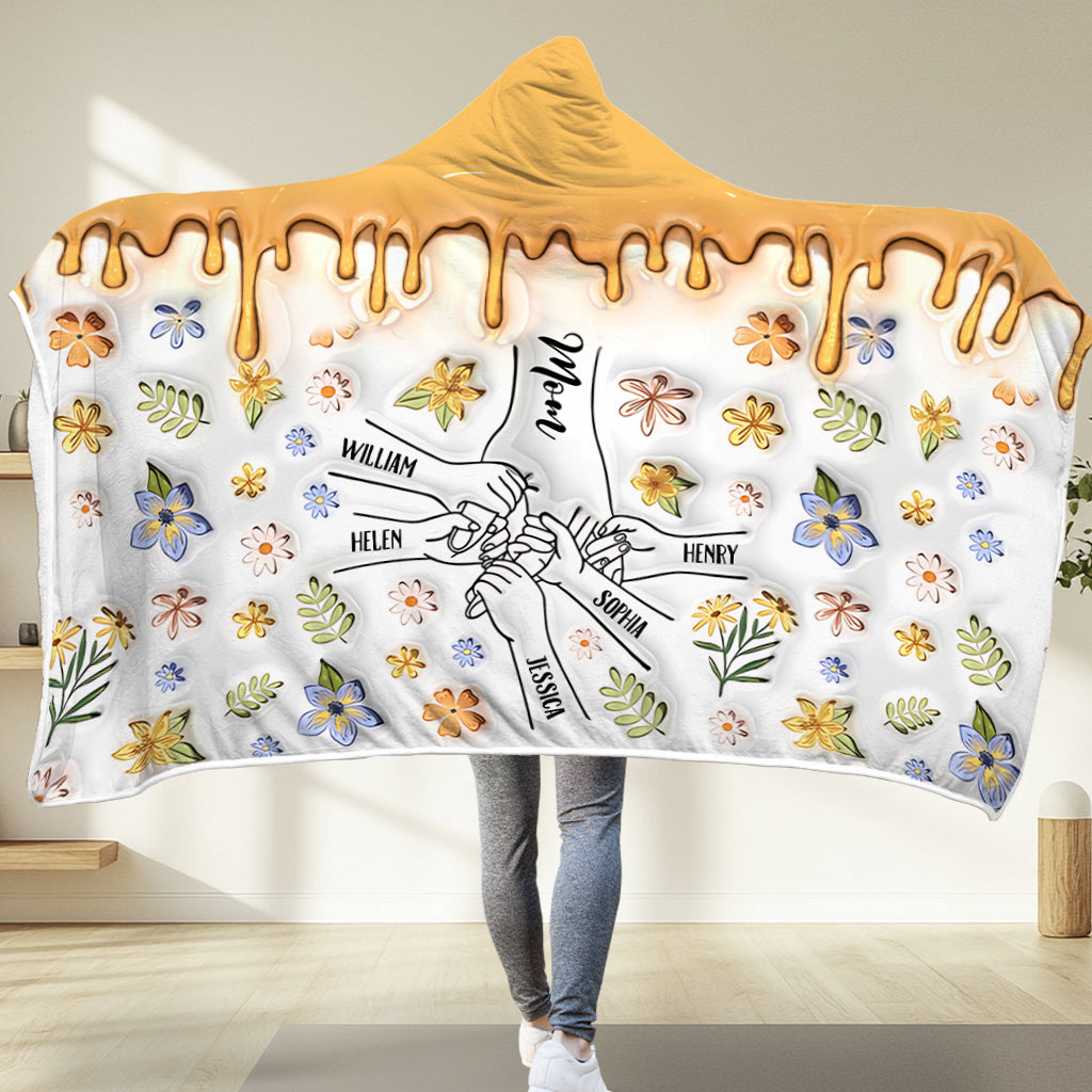 Meilleure maman, grand-mère, mamie, Gigi du monde - Couverture à capuche personnalisée pour maman