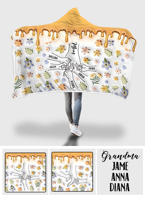 Meilleure maman, grand-mère, mamie, Gigi du monde - Couverture à capuche personnalisée pour maman