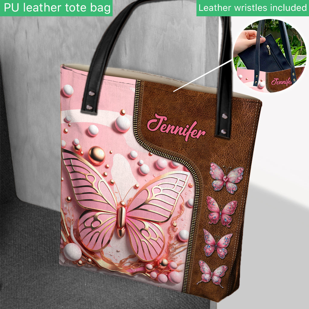 J'adore les papillons - Sac fourre-tout papillon personnalisé