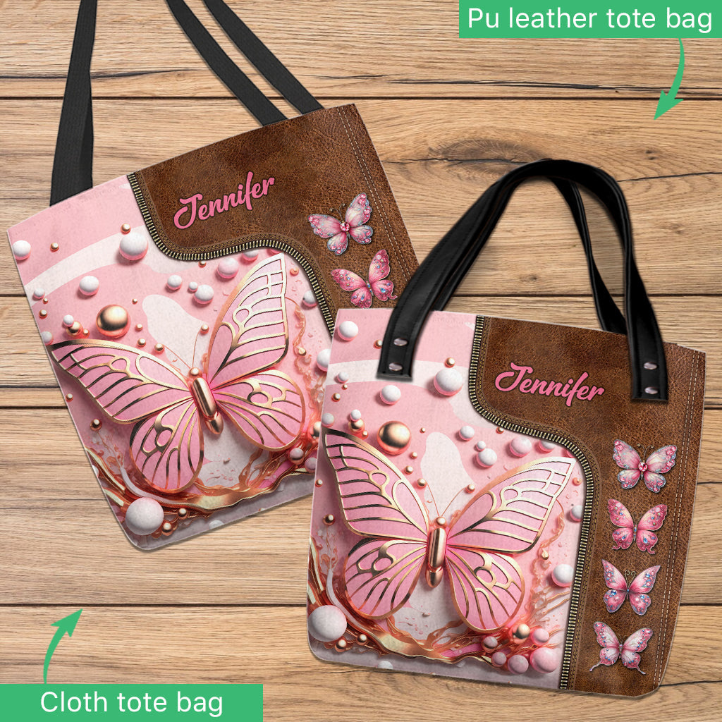 J'adore les papillons - Sac fourre-tout papillon personnalisé