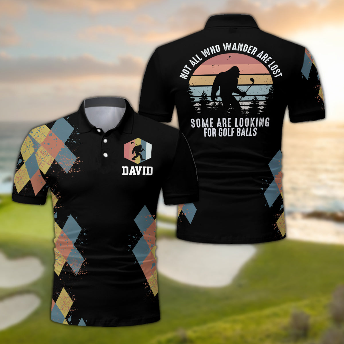 Recherche de balles de golf - Polo de golf personnalisé