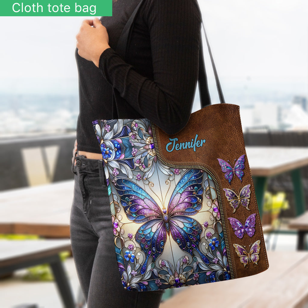 Love Butterflies - Personalized Butterfly Tote Bag
