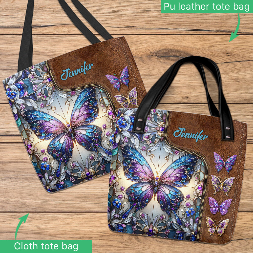 Love Butterflies - Personalized Butterfly Tote Bag