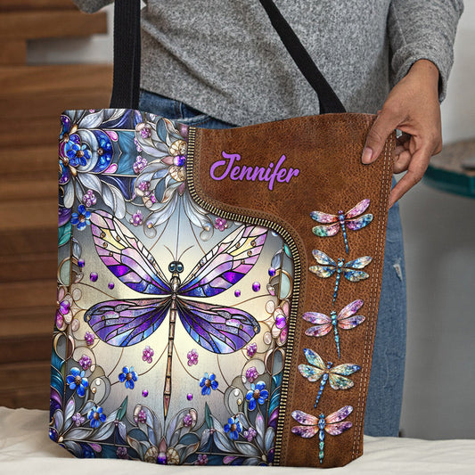 Beautiful Dragonfly - Personalized Gardening Tote Bag