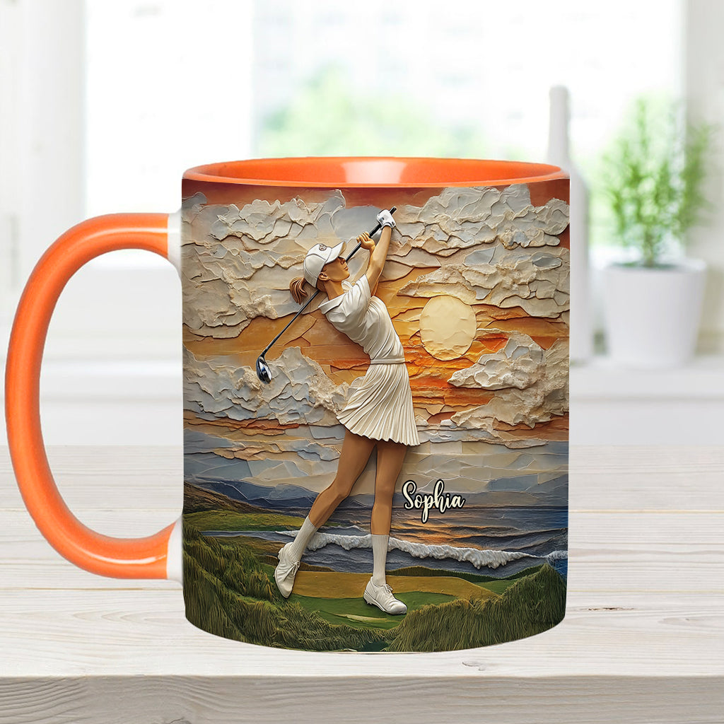 Le golf, c'est ma vie - Mug personnalisé sur le thème du golf