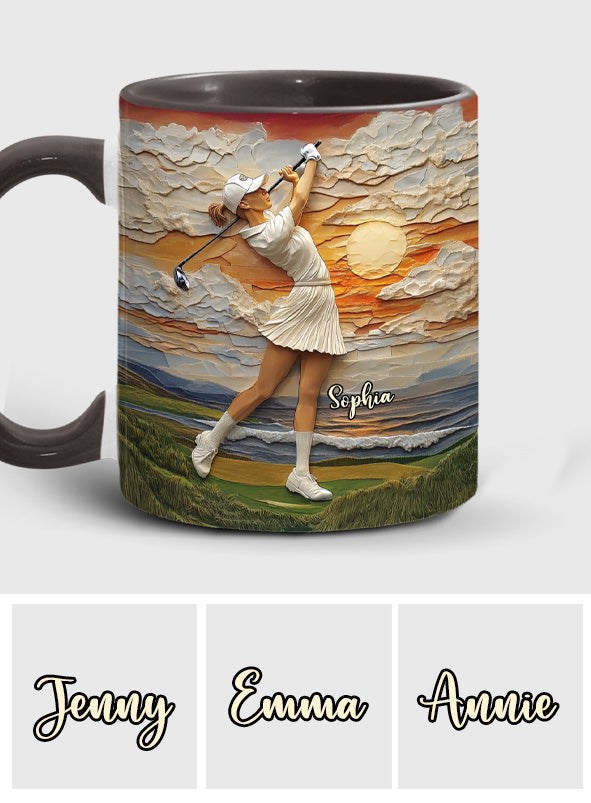Le golf, c'est ma vie - Mug personnalisé sur le thème du golf