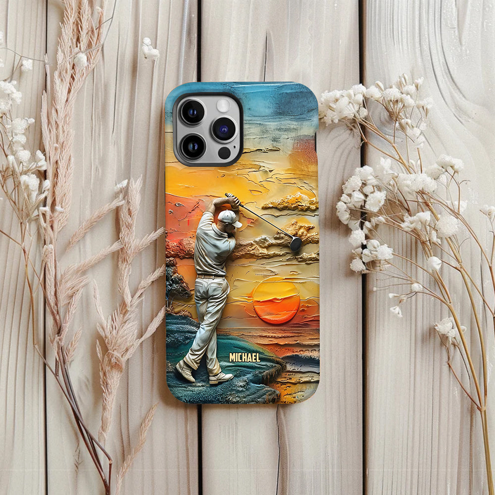 Le golf, c'est ma vie - Coque de téléphone personnalisée avec impression intégrale sur le thème du golf