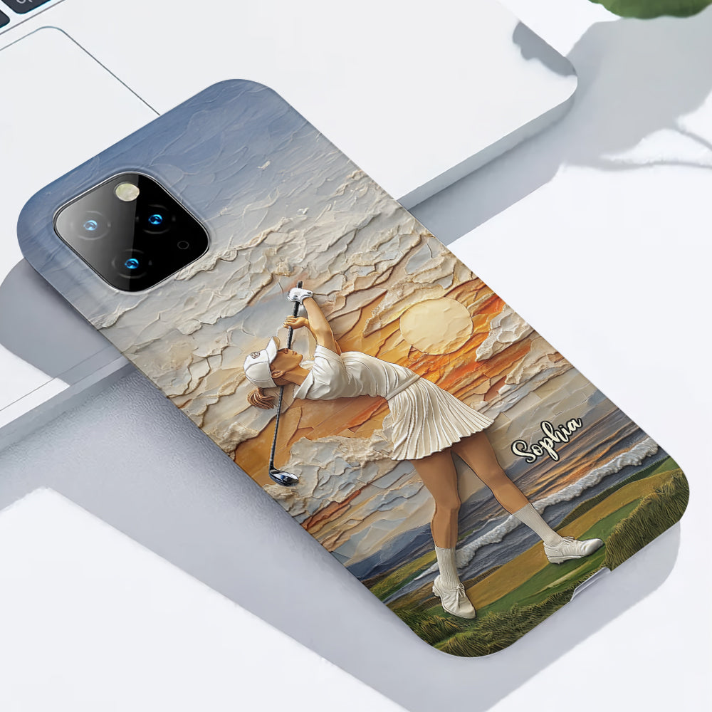 Le golf, c'est ma vie - Coque de téléphone personnalisée avec impression intégrale sur le thème du golf