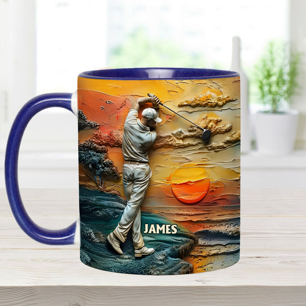 Le golf, c'est ma vie - Mug personnalisé sur le thème du golf