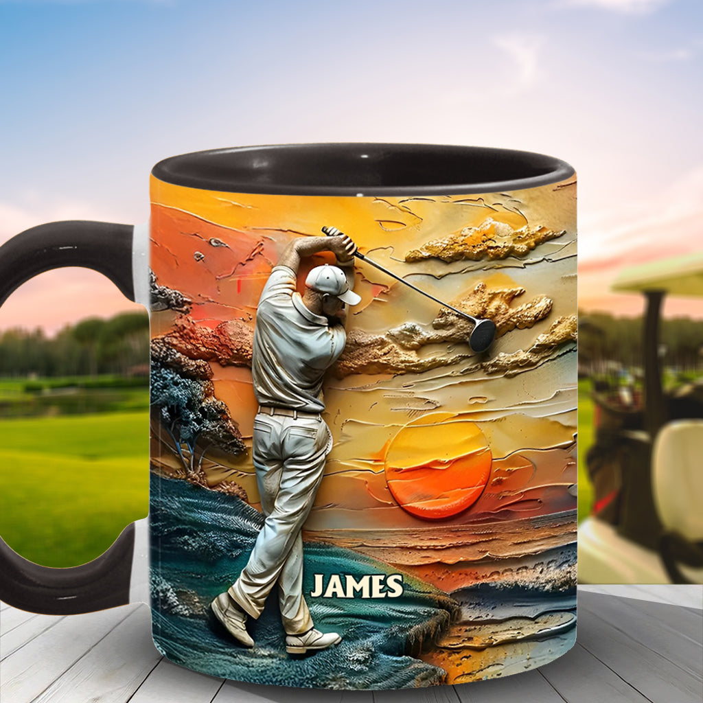 Le golf, c'est ma vie - Mug personnalisé sur le thème du golf