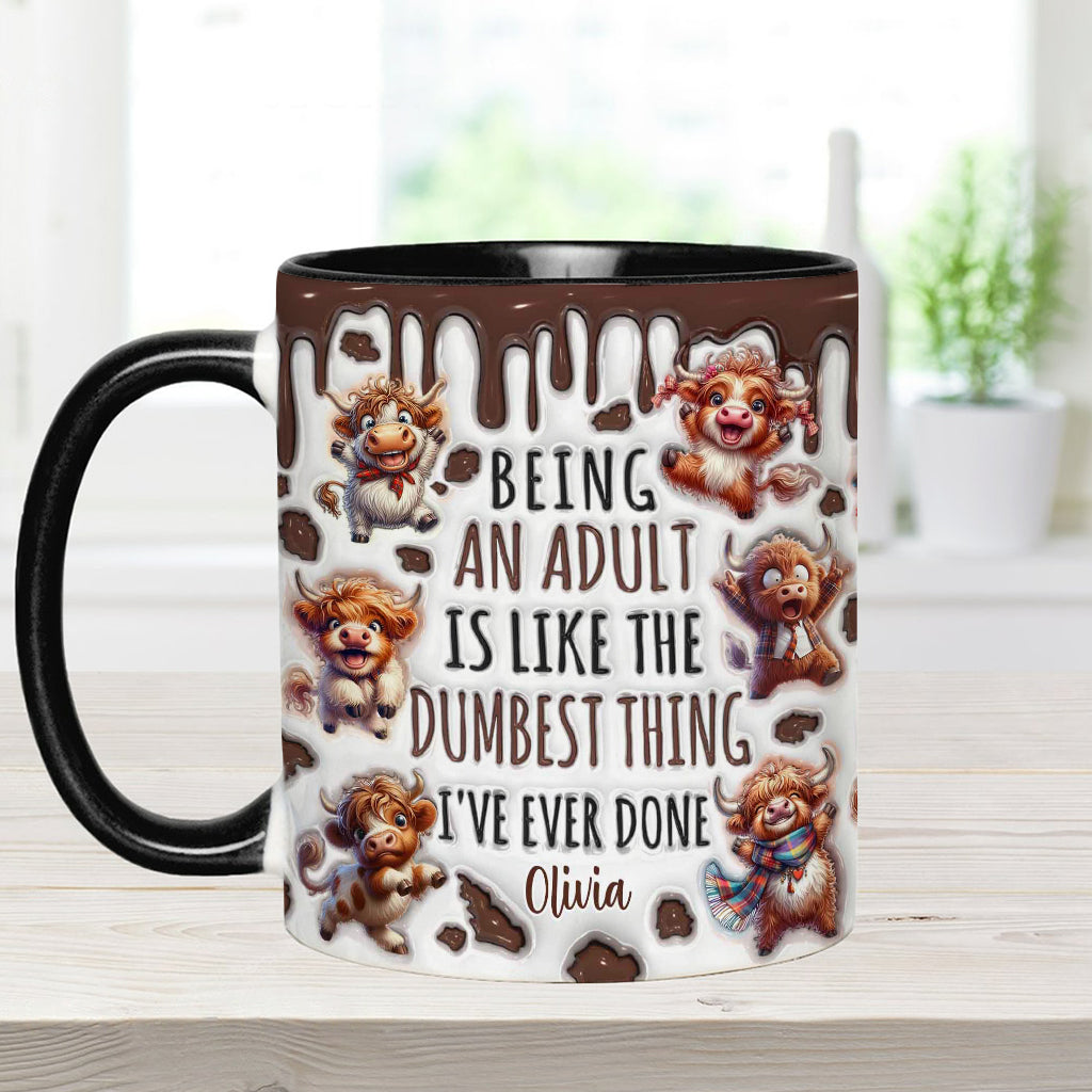 Être adulte, c'est vraiment la chose la plus stupide qui soit - Mug personnalisé