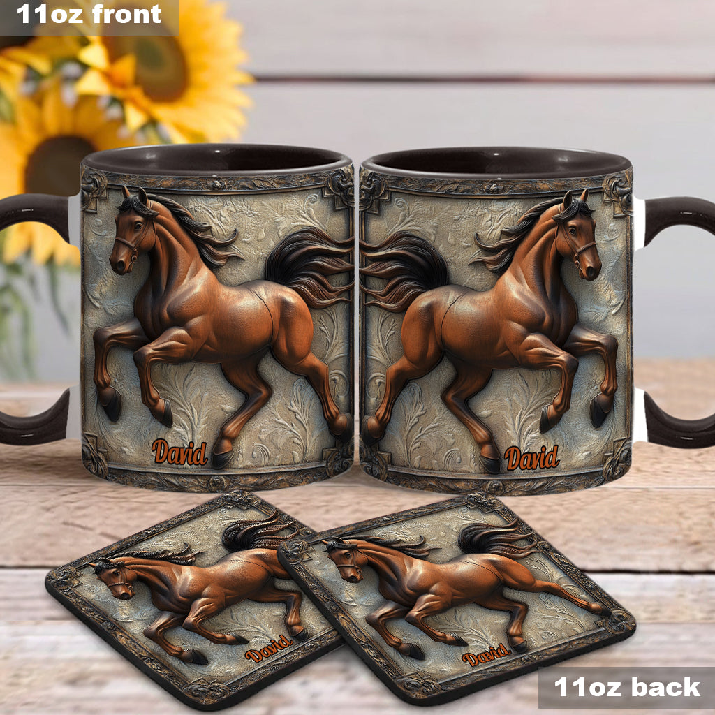 Cool Horse - Personalized Horse Accent Mug