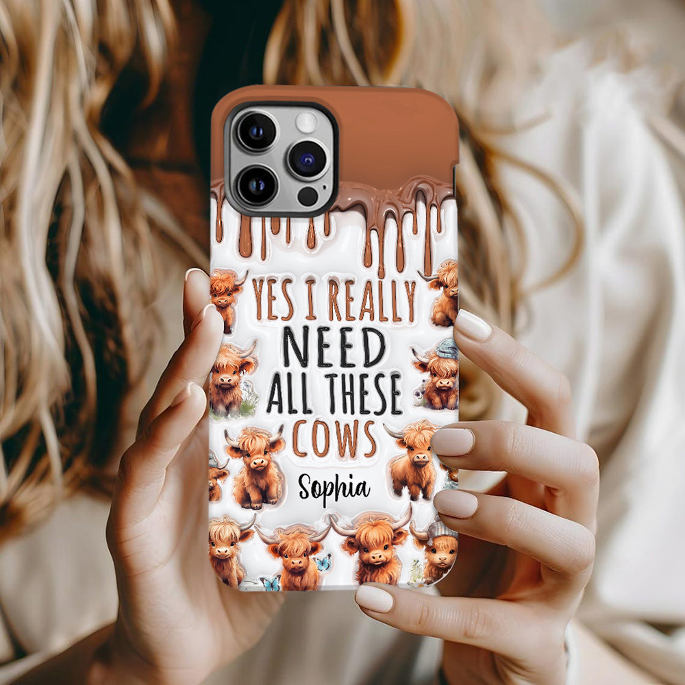 Yes I Really Need All These Cows - Personalized Full Print Phone Case