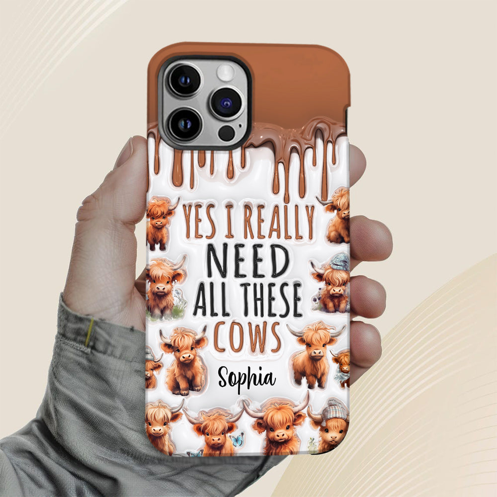 Yes I Really Need All These Cows - Personalized Full Print Phone Case