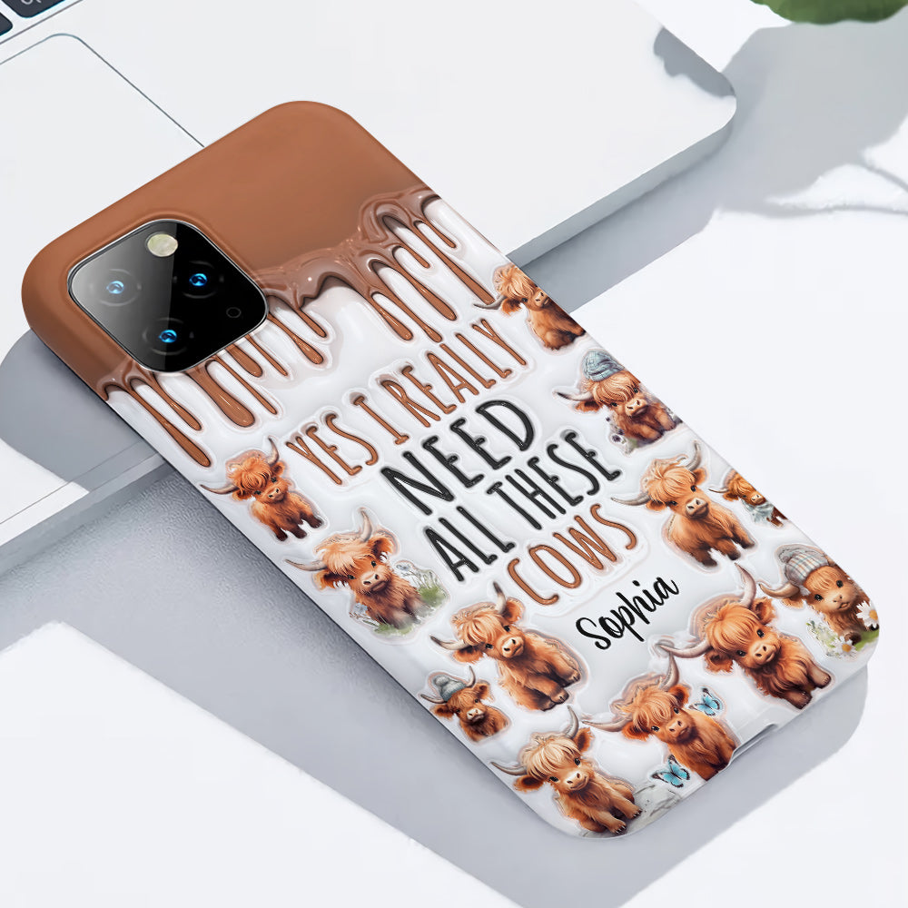 Yes I Really Need All These Cows - Personalized Full Print Phone Case