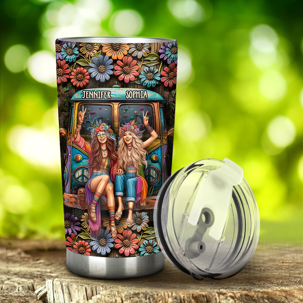 Grâce à toi, je ris un peu plus fort - Gobelet hippie personnalisé