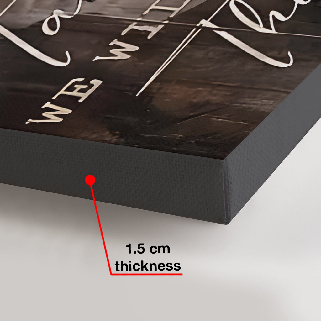 Nous y arriverons - Toile et affiche chrétiennes personnalisées