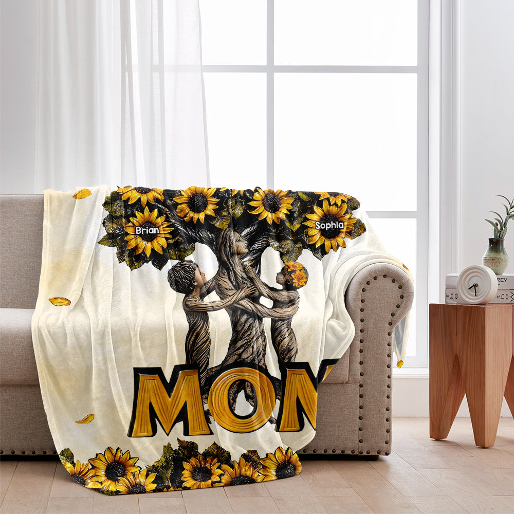 Best Mom Ever - Personalized Mother Blanket