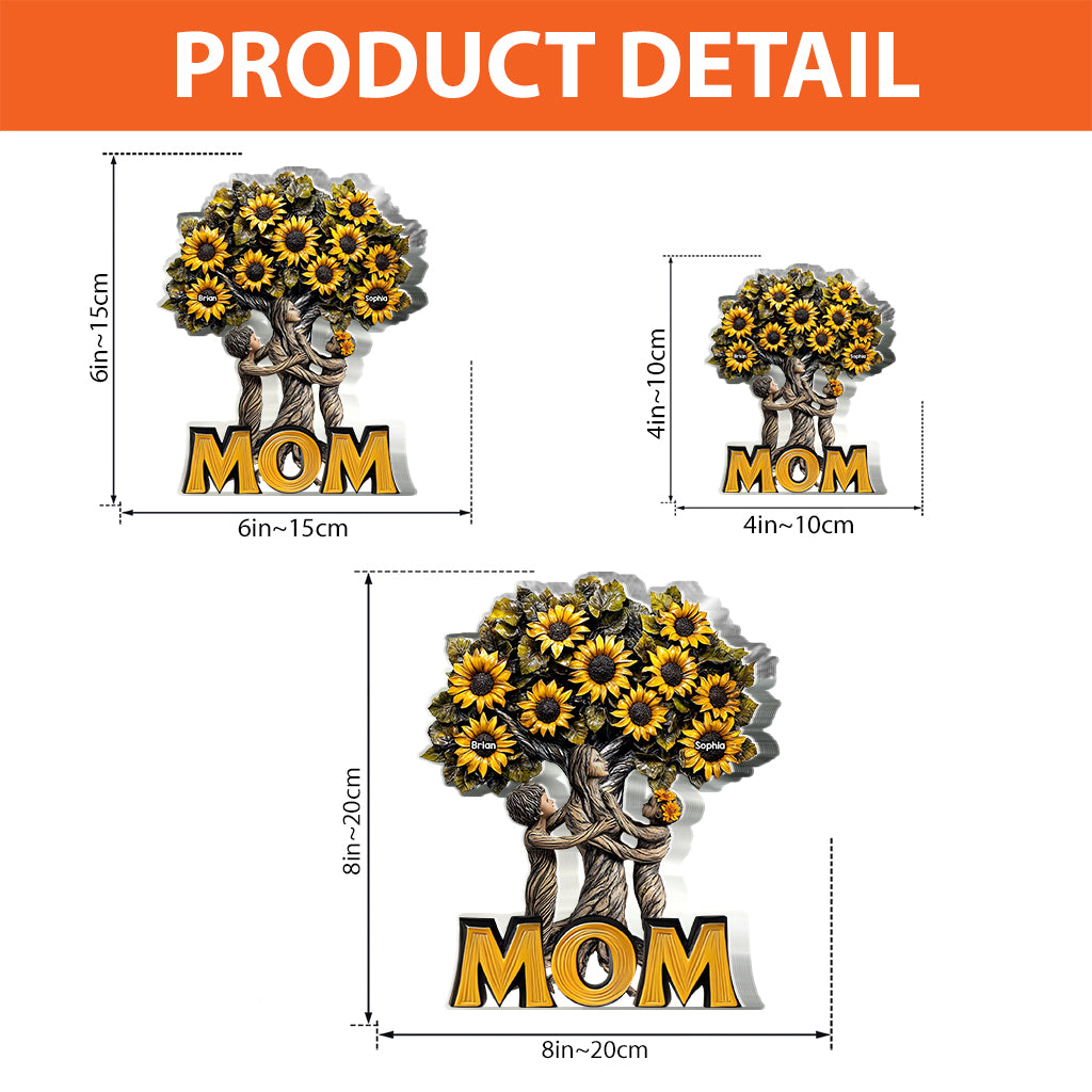 Best Mom Ever - Personalized Mother Custom Shaped Acrylic Plaque
