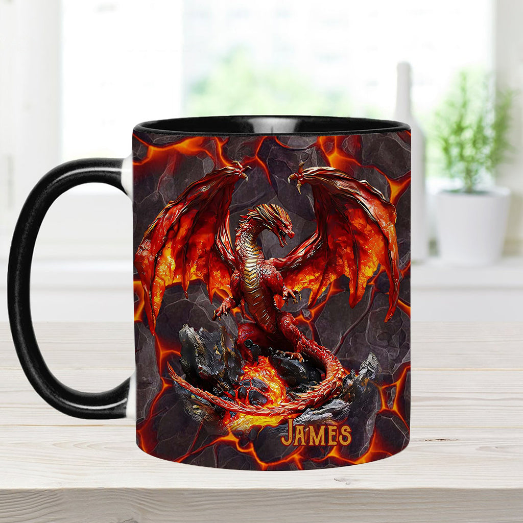 Fire Dragon - Personalized Dragon Accent Mug