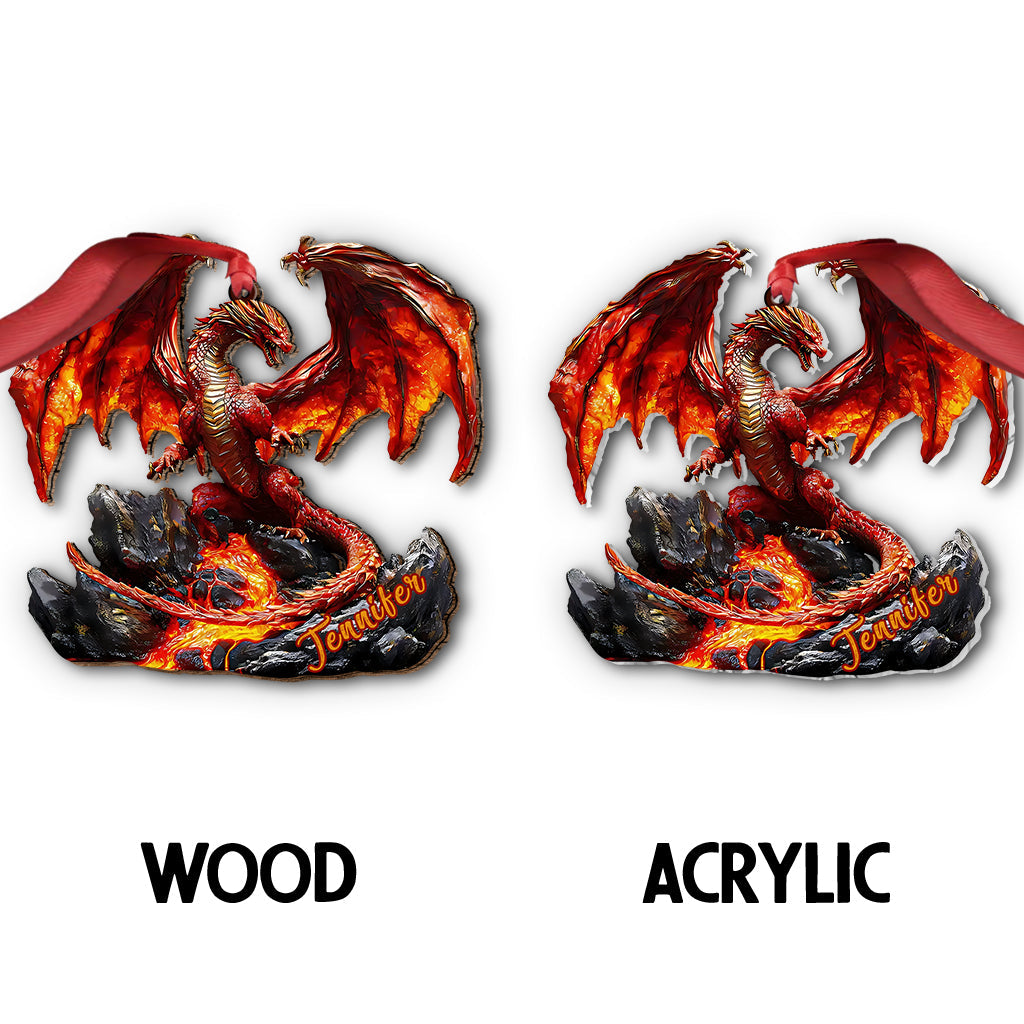 Fire Dragon - Personalized Dragon Ornament