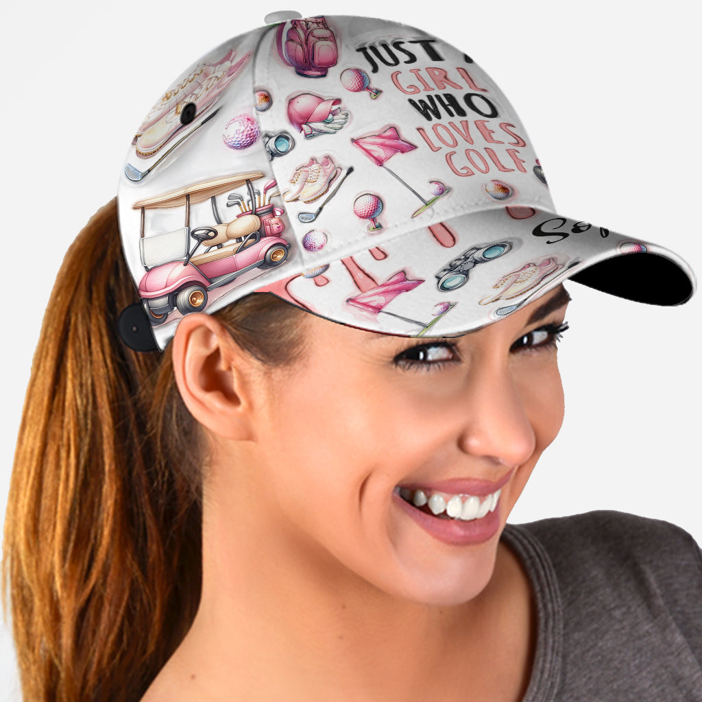 Juste une fille qui aime le golf - Casquette de golf classique personnalisée